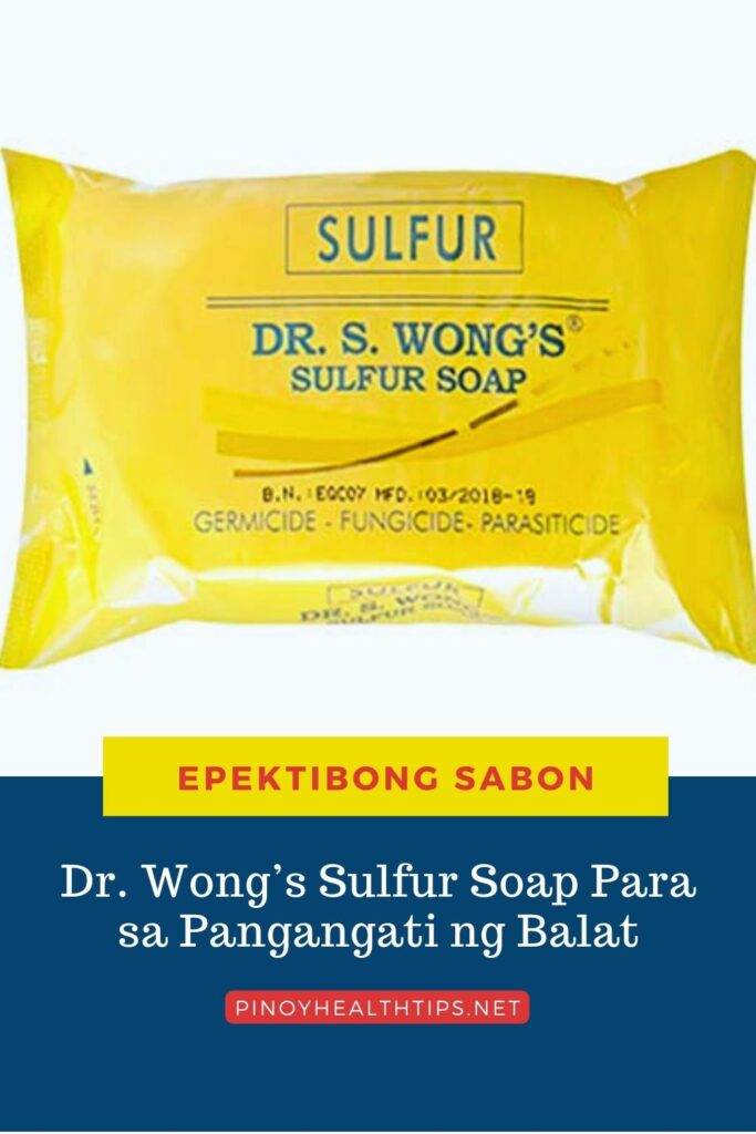 dr wongs sulfur soap para sa pangangati ng balat pin